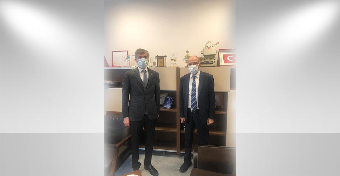 GENEL BAŞKANIMIZ NURİ ÜNAL, GAZETECİ-YAZAR EMİN PAZARCI`YI ZİYARET ETTİ